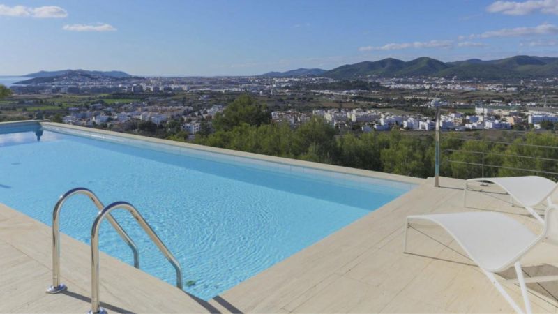 Villa with sea views in the most exclusive area of Ibiza.