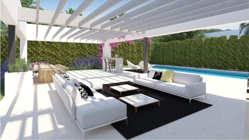 Newly built villa with sea views located in San José - Ibiza